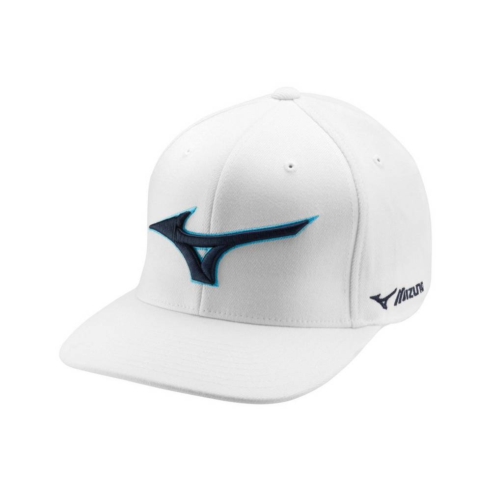 Mens Mizuno Diamond Snapback Baseball Hat White Philippines (DSHIVG095)